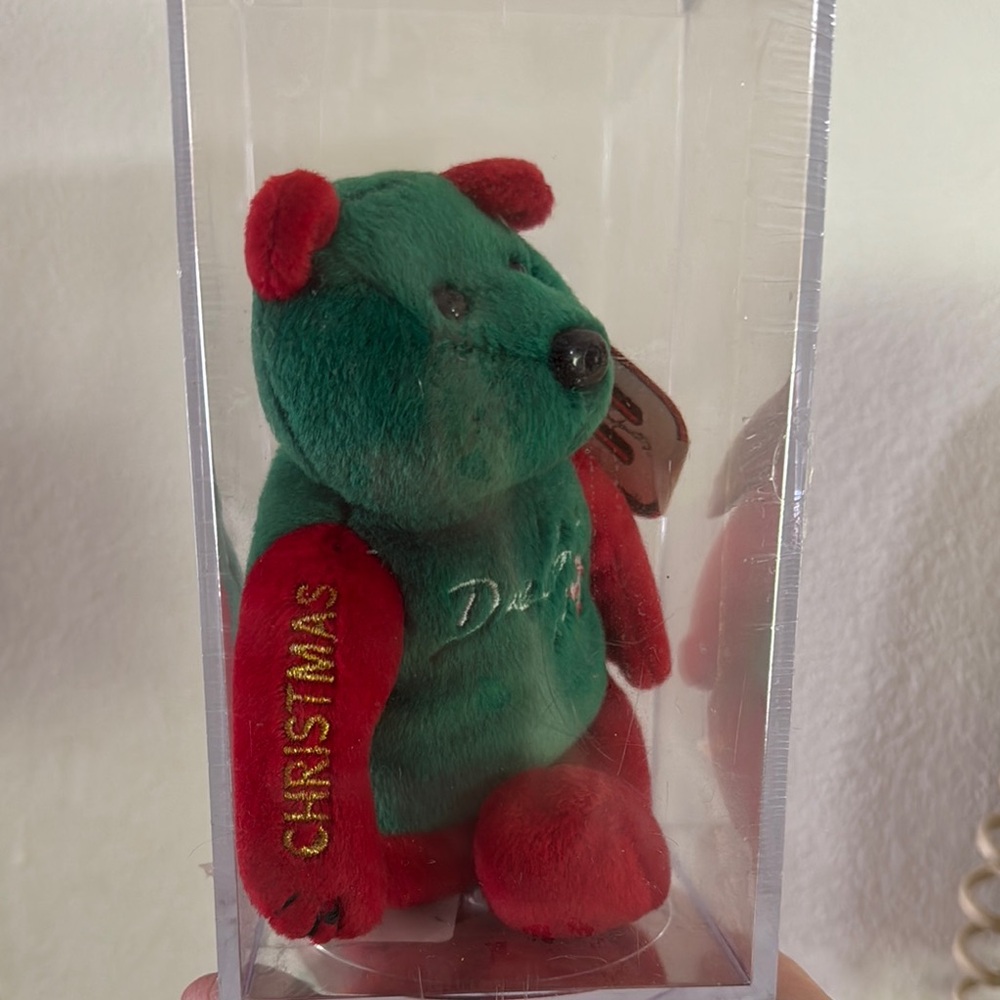 2001 Gold’n Bears #8 Dale Earnhardt Jr Christmas Bear In Case